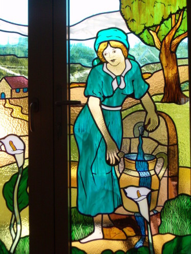 Création de vitrail personnage